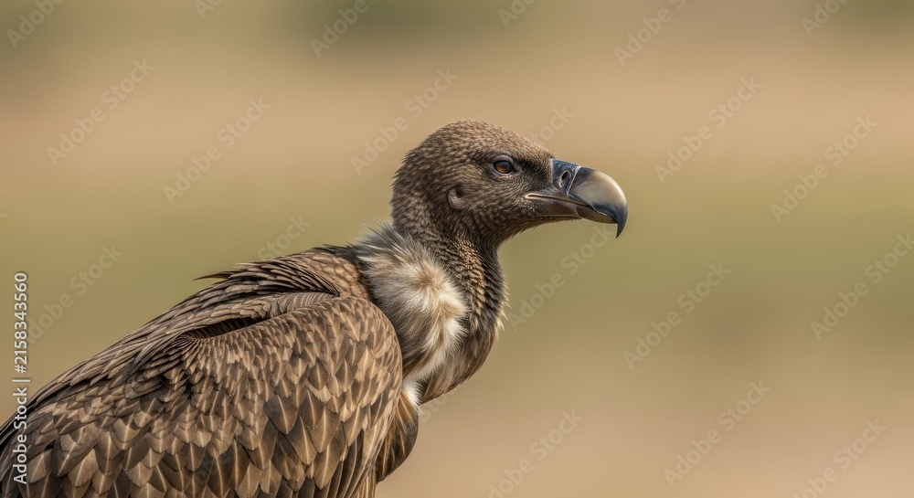 Fototapeta premium Close up portrait of a vulture in natural habitat.