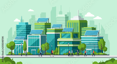 Modern industrial warehouse with green robotic arms and vehicles.