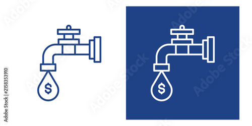 Foto Liquid Assets Blue And White Icon Style Collection