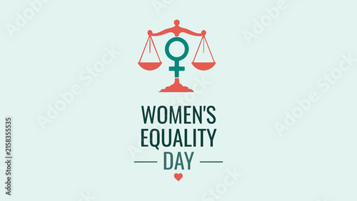 Womens Equality Day Scales Justice Poster