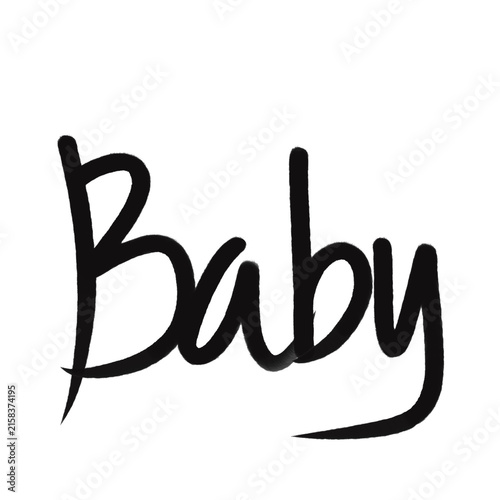 Baby Handwritten Script Typography Design
