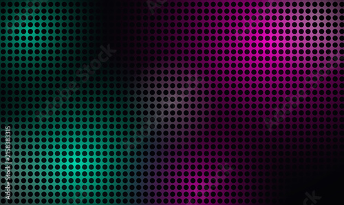 Green Magenta Neon Halftone Dot Pattern Abstract Technology Background Banner Design