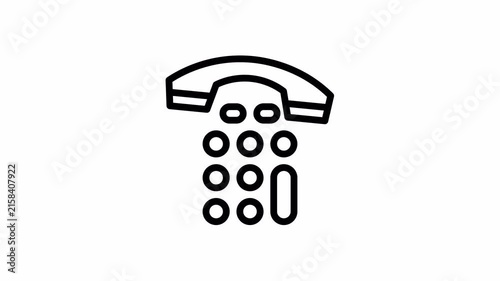 dialpad minimalist stroke animation