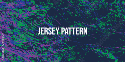 Abstract Green Purple Splatter Jersey Fabric Pattern