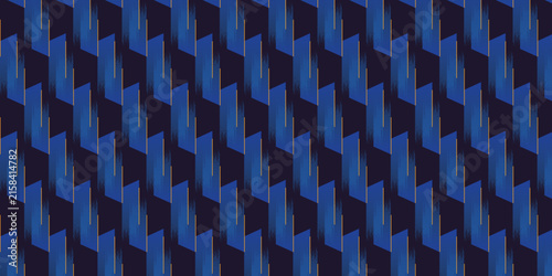 Navy Blue Diagonal Weave Fabric Texture
