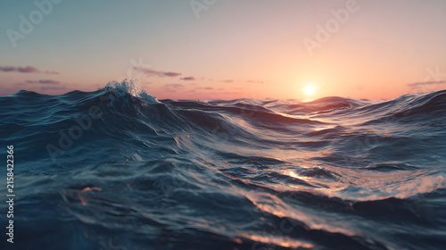 sunset over the sea