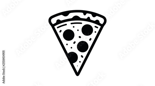 Pepperoni Pizza Slice Icon