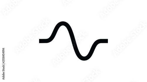 Sine Wave Pulse Vector Icon
