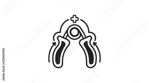 Hand Grip Strengthener Icon