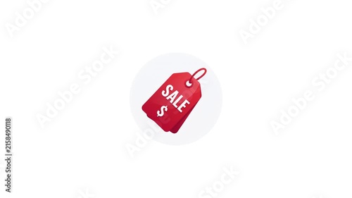 Shopping and E-commerce Finance Icons on a white background. Retail receipt, sale tag and mobile payment icons on a white background. Colorful Retail Finance Icons on a white background. Business icon