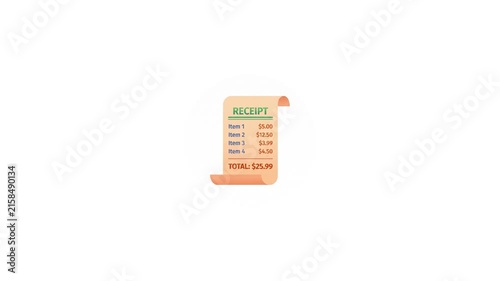 Shopping and E-commerce Finance Icons on a white background. Retail receipt, sale tag and mobile payment icons on a white background. Colorful Retail Finance Icons on a white background. Business icon