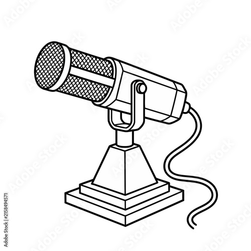 Retro Microphone on St