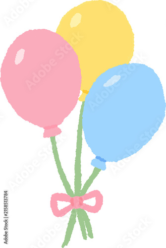 Konstfotografi set of colorful balloons