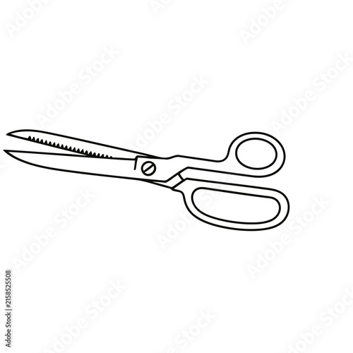Outline of scissors