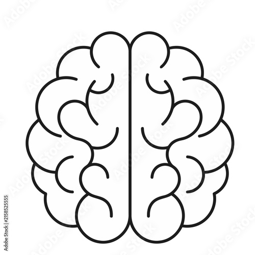 Stylized Brain Outline