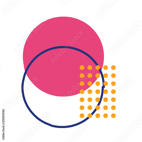 Abstract Geometric Circle Design