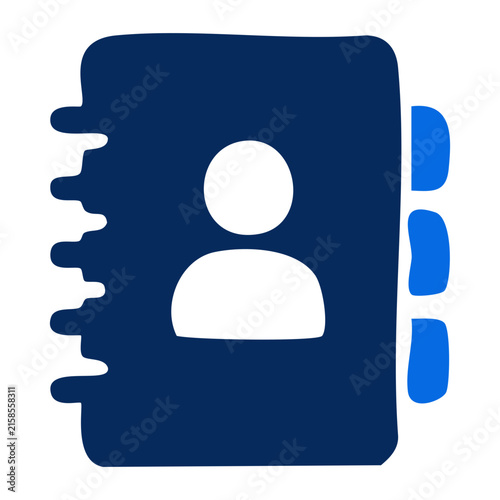 Contact Book Address Directory Vector Icon