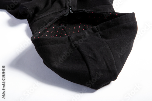 Fotografie Black casual jacket on white background