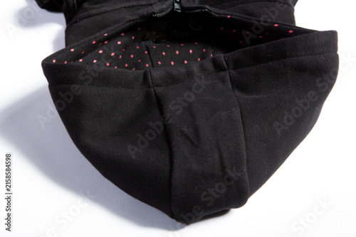 Foto Black casual jacket on white background