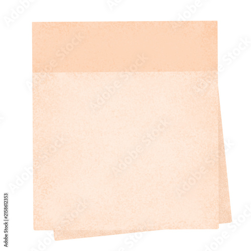 Blank vintage Sticky Note Illustration
