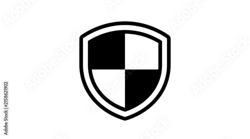 Photography shield isolated on white