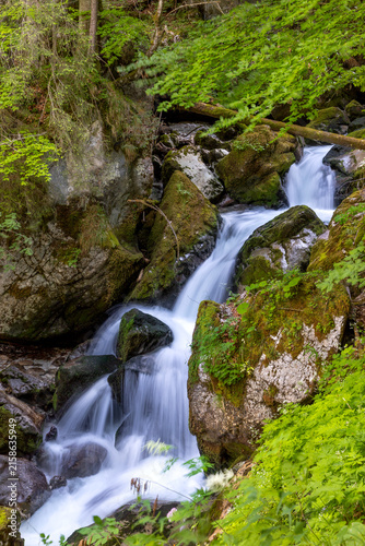 Wasserfall im Hartelsgraben, Nationalpark Gesäuse, Steiermark