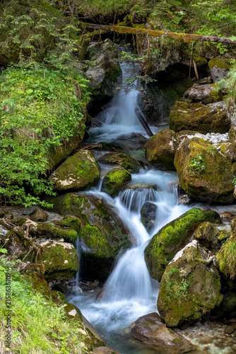 Wasserfall im Hartelsgraben, Nationalpark Gesäuse, Steiermark