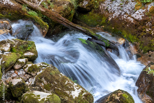 Wasserfall im Hartelsgraben, Nationalpark Gesäuse, Steiermark
