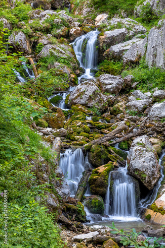Wasserfall im Hartelsgraben, Nationalpark Gesäuse, Steiermark