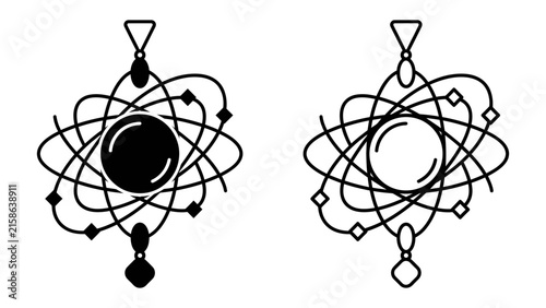 Atomic Symbol pendant