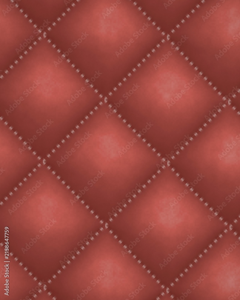 Naklejka premium Red Quilted Texture Background