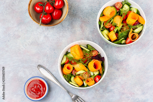 Fresh Vegetable and Green Salad