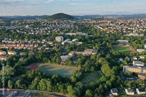 Fulda aus der Luft – Panorama der historischen Innenstadt und Umgebung
