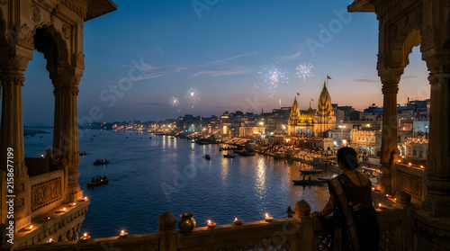 Ganges river at dusk a spiritual journey in varanasi india