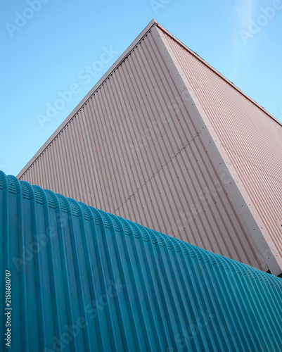 Abstract Modern Industrial Building