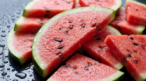 Fresh Juicy Watermelon Slices