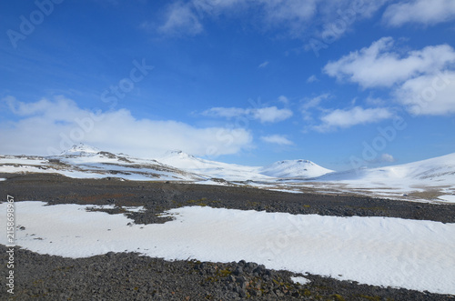 A Summer Day on Snaefellsjokull Glacier in Iceland.