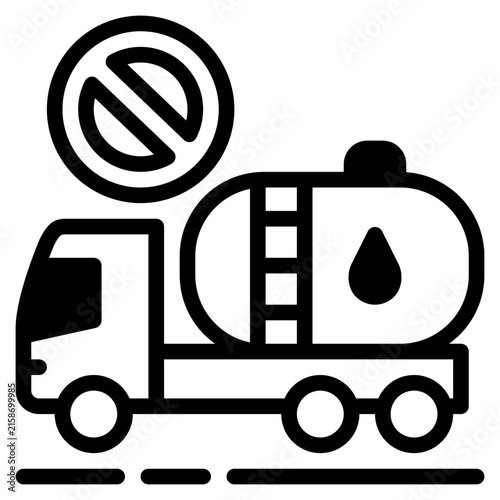 Oil Transportation Icon, Solid style icon vector illustration, Suitable for website, mobile app, print, presentation, infographic and any other project.