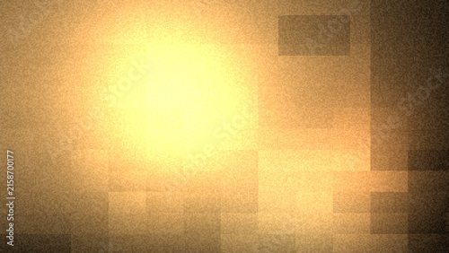 Soft golden light leak flare on warm vintage film texture background for retro design