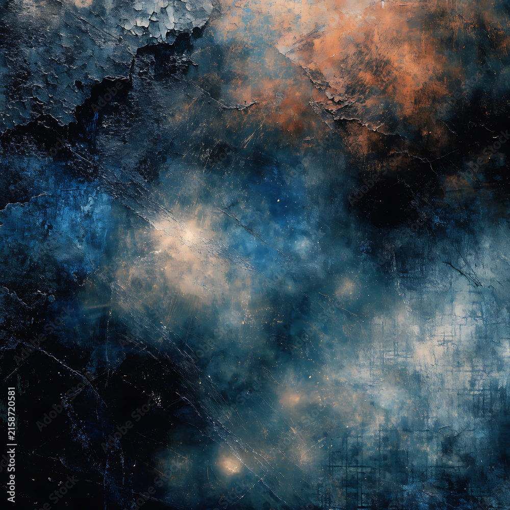 Fototapeta premium Dark cosmic nebula space abstract art
