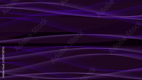 Flowing Purple Abstract Waves on Black Background dark