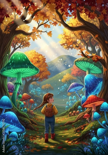 Whispers of Wonder: A Wanderer's Enchanted Forest Path