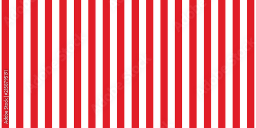 Quadro su tela Red stripes on white background