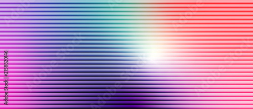 Vibrant Horizontal Striped Pattern with Colorful Gradient Light Abstract Background