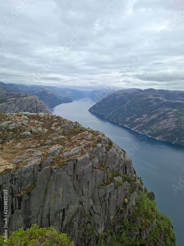 Fjord norway dramatic landscape