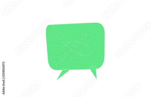 Speech bubble graphic for messaging and communication design