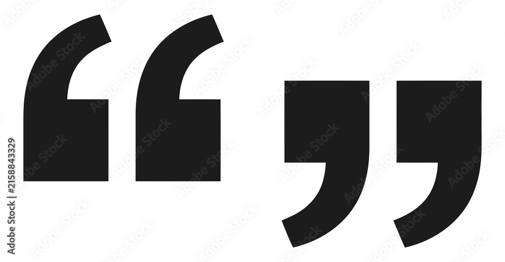 Naklejka premium Quotation marks icon