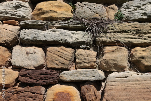 Foto Hand built stone wall