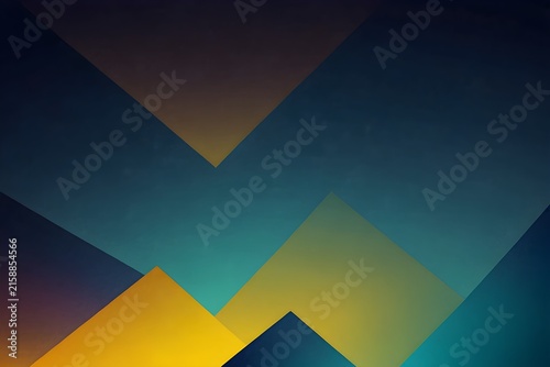 Blue and Yellow Gradient Geometric Shape Background for Modern Abstract Graphic Design