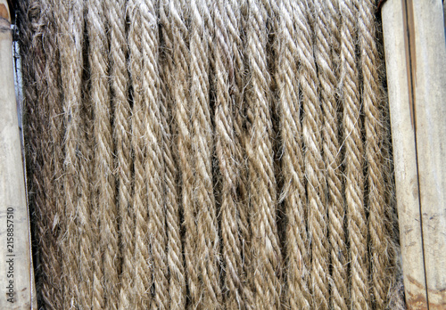 old hemp rope texture